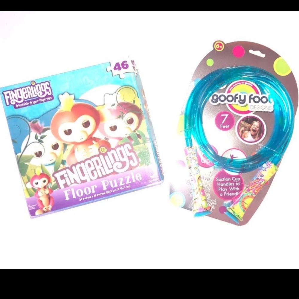 Kids Fun 2 Item Bundle Puzzle & Light Up Jump Rope